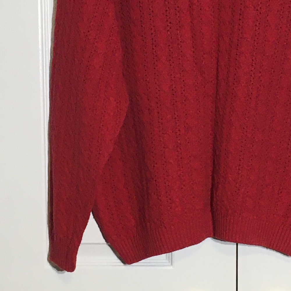 Vintage Cranberry Cat Snowflake Cardigan cotton - Picture 7 of 16